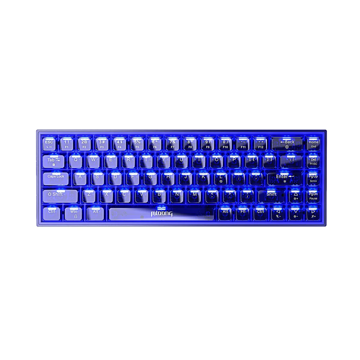 MLOONG MLOONG 68-key Mechanical Gaming Keyboard Blue Switches Blue — product photo