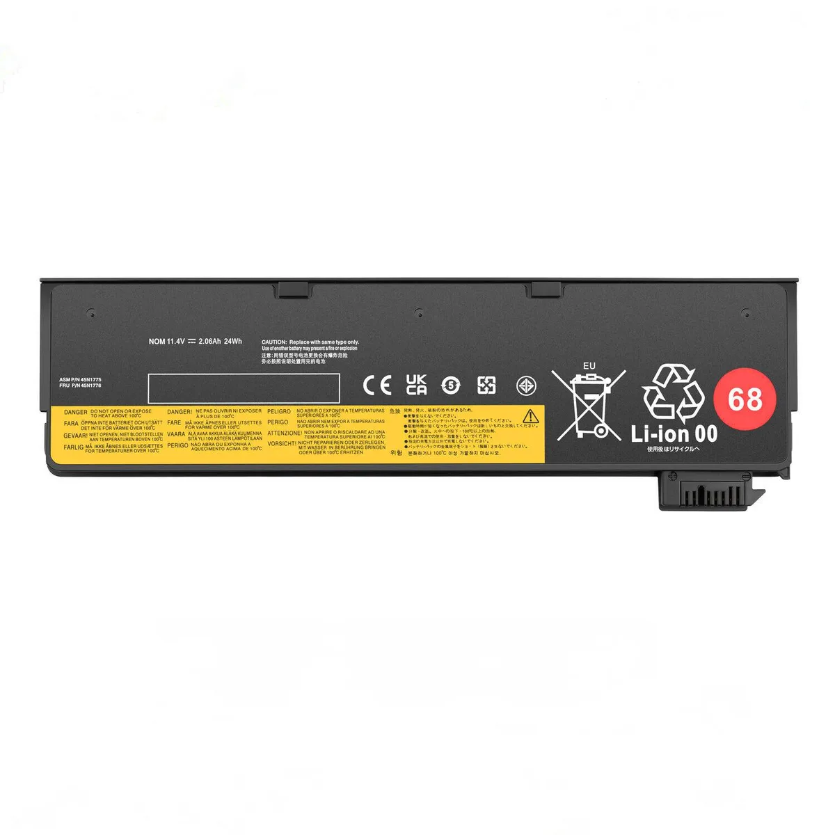 Damaite Damaite 3-cell 11.4 V 24 Wh laptop battery for ThinkPad X240 X250 X260 T440 T440S 45N1775 — product photo