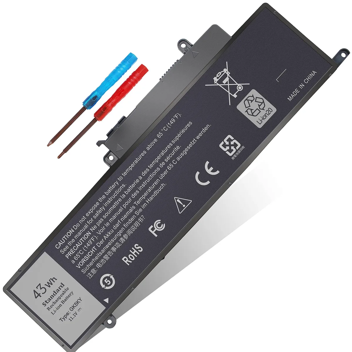 LXHY LXHY LA04 43Wh 11.1V laptop battery for Dell Inspiron 11 3000 13 7000 15 7000 — product photo