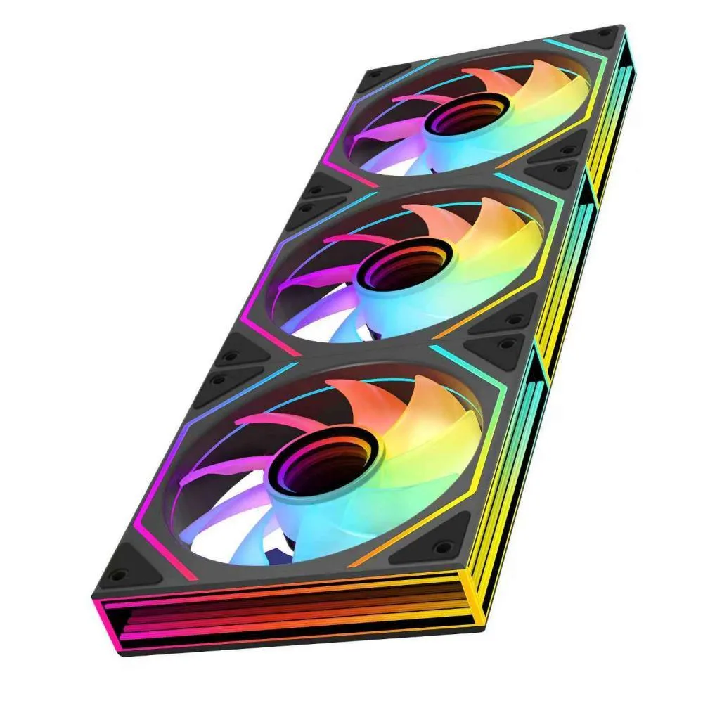 Jungle Leopard Jungle Leopard Prism6 MAX 120mm ARGB Case Fan Black 3-Pack — product photo