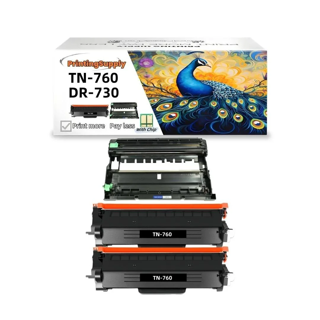Ninestar Technology Ninestar Technology TN760 2 Pack Toner Cartridge + DR730 Drum Unit — product photo