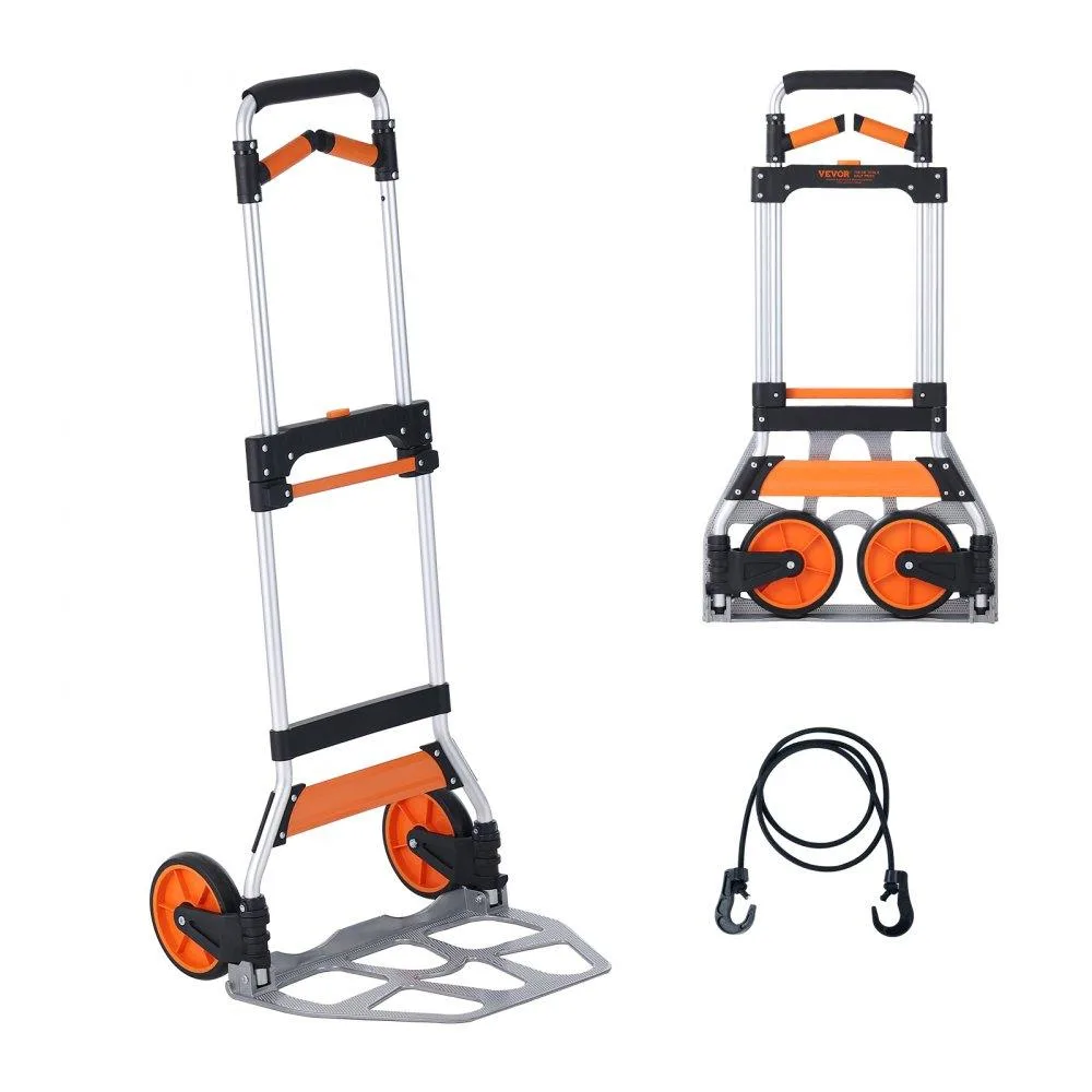 VEVOR VEVOR Folding Hand Truck 309 lbs Aluminum Convertible Dolly Telescoping Handle 19.69"W — product photo