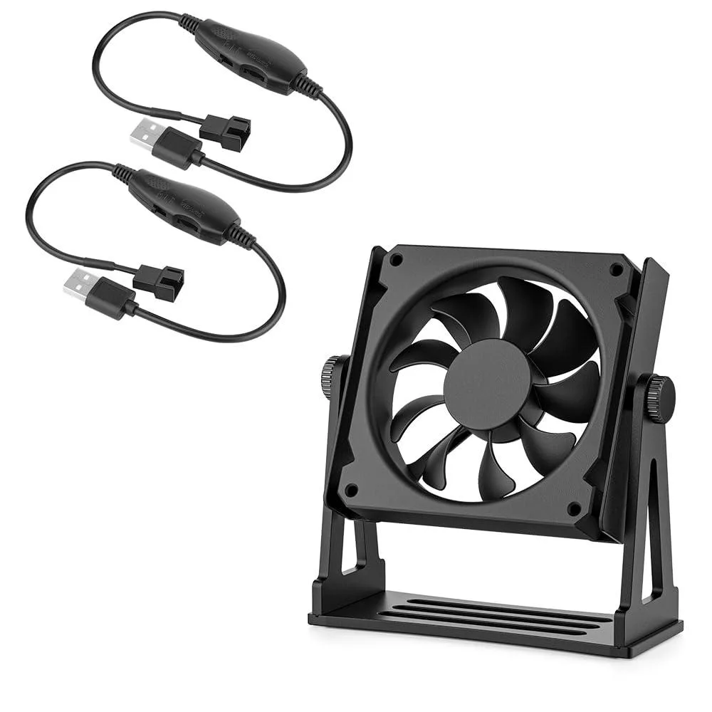 LORDWORLD LORDWORLD PWM Fan Speed Controller and Aluminum PC Fan Stand Mount — product photo