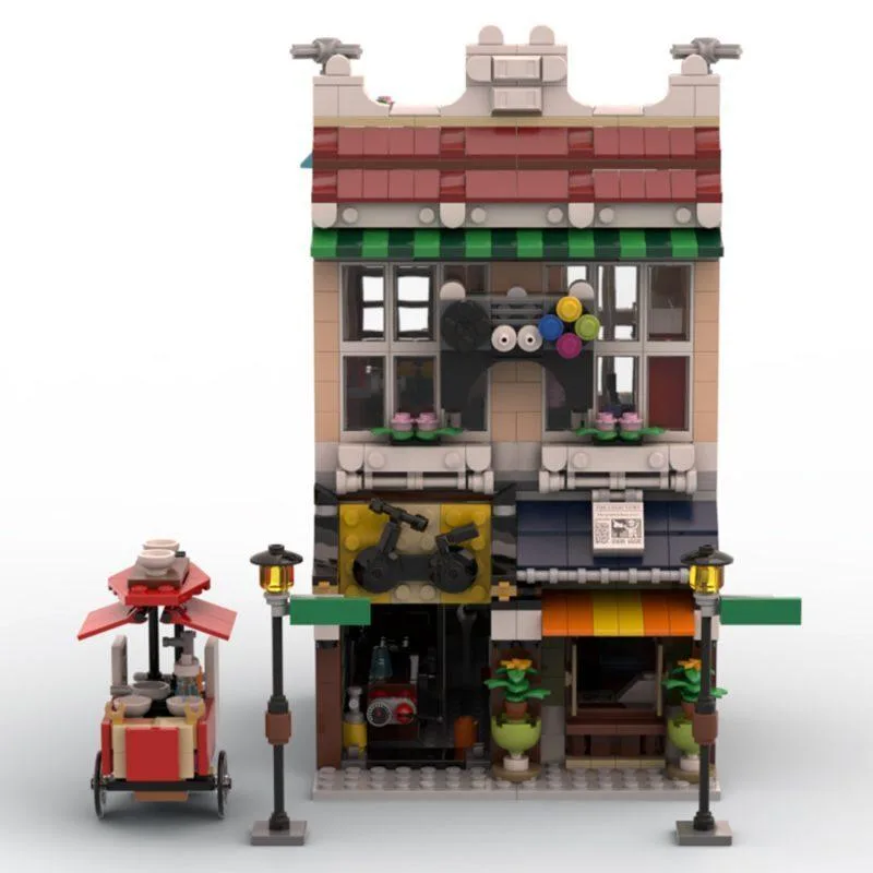 ZITIANYOUBUILD ZITIANYOUBUILD MOC-113969 Arcade &amp; Bike Shop 1080 Parts — product photo