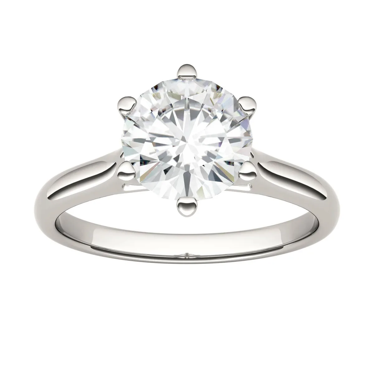 Charles &amp; Colvard Charles &amp; Colvard 7.5mm Moissanite Solitaire Engagement Ring 1.5ct DEW size 9 — product photo