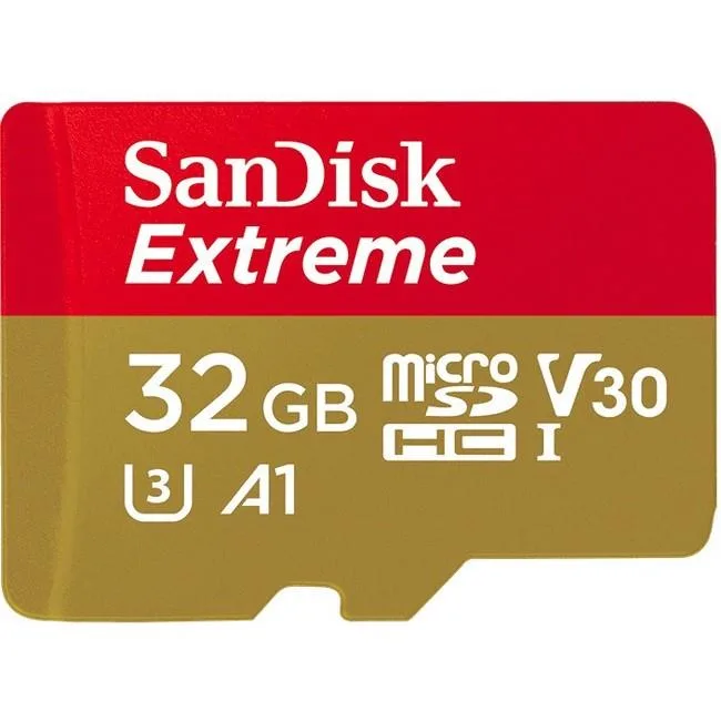 SanDisk SanDisk Extreme 32 GB microSDHC memory card 100 MB/s — product photo