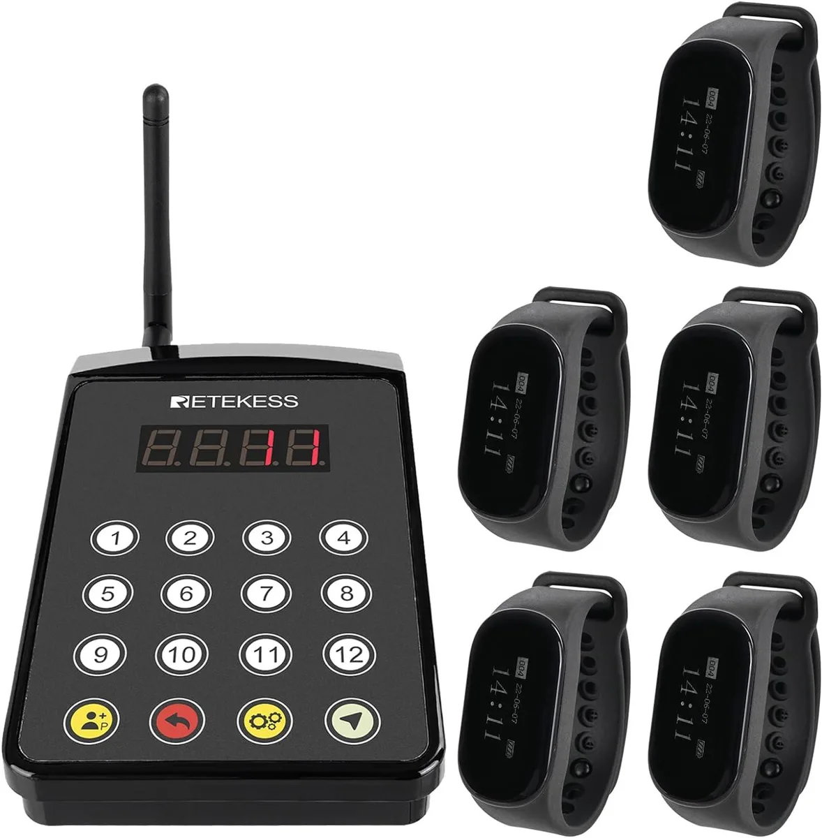 WUQ WUQ Restaurant Pager System 5 Watch Receivers telephone accessory — product photo