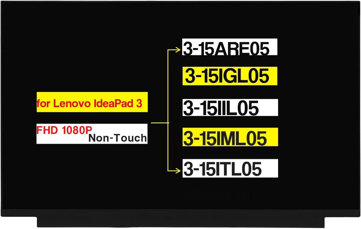 NUOLAISUN NUOLAISUN 15.6" FHD 1920x1080 30-pin laptop screen — product photo