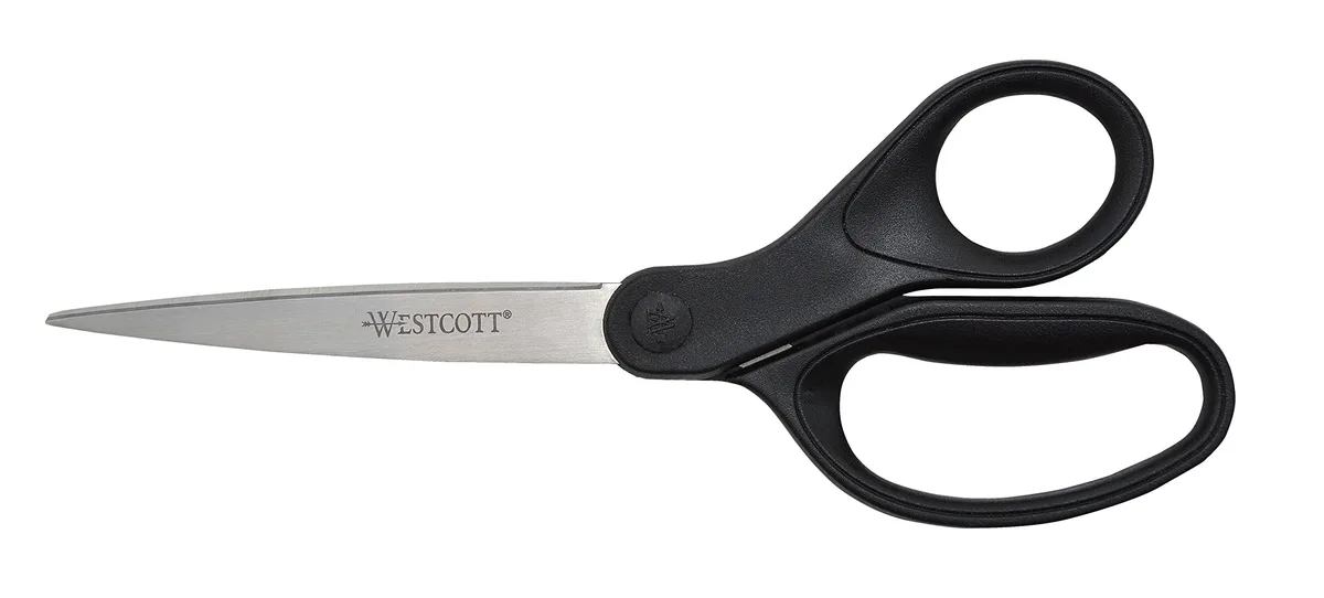  Westcott 16451 8-Inch KleenEarth Recycled Scissors, Black — product photo