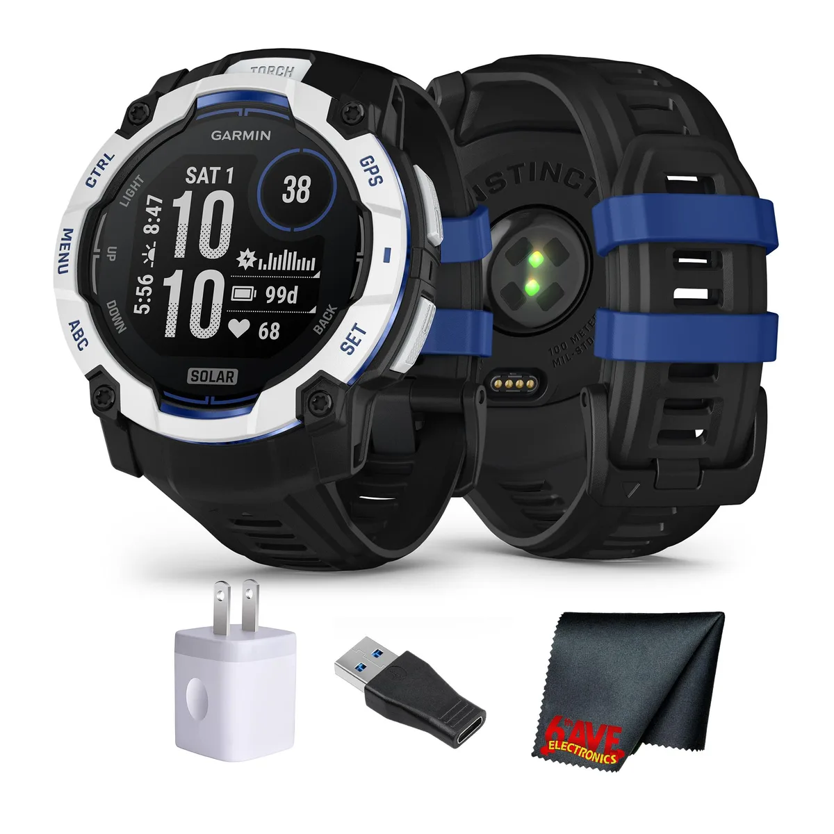 Garmin Garmin Instinct 3 50mm Solar Whitestone wearable technology — product photo