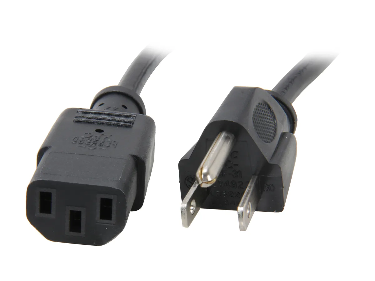 STARTECH STARTECH PXT1011 1 ft computer power cord NEMA5-15P to C13 — product photo