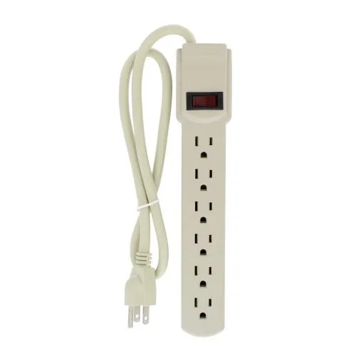 Bright-Way Bright-Way MP6HDJ 735 Joules 6-Outlet Surge Protector — product photo