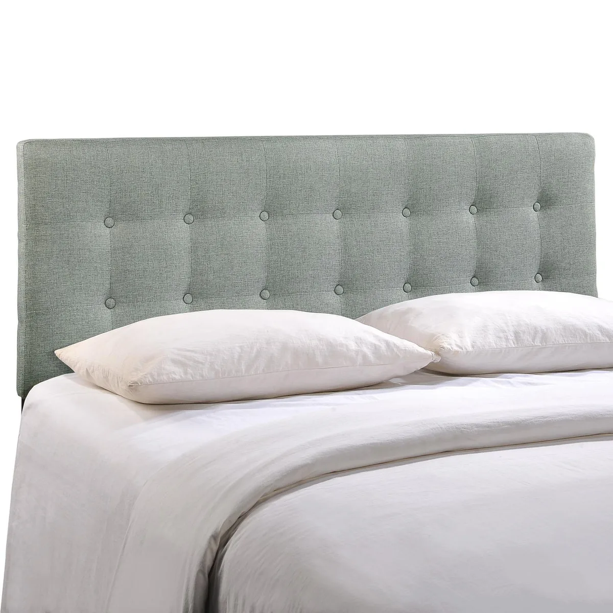 Modway Furniture Modway Furniture Emily Queen Upholstered Fabric Headboard Gray 61.5"W — product photo