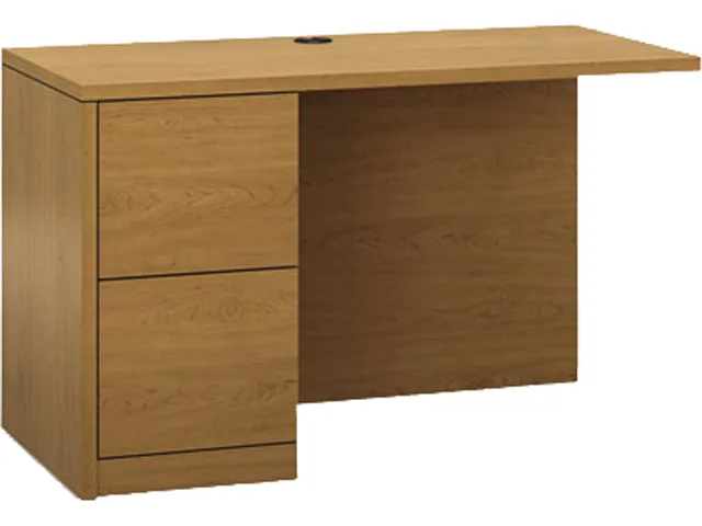 HON HON 105906LCC 10500 Series L Workstation Return Full-Height Pedestal Harvest 48x24x29.5 — product photo