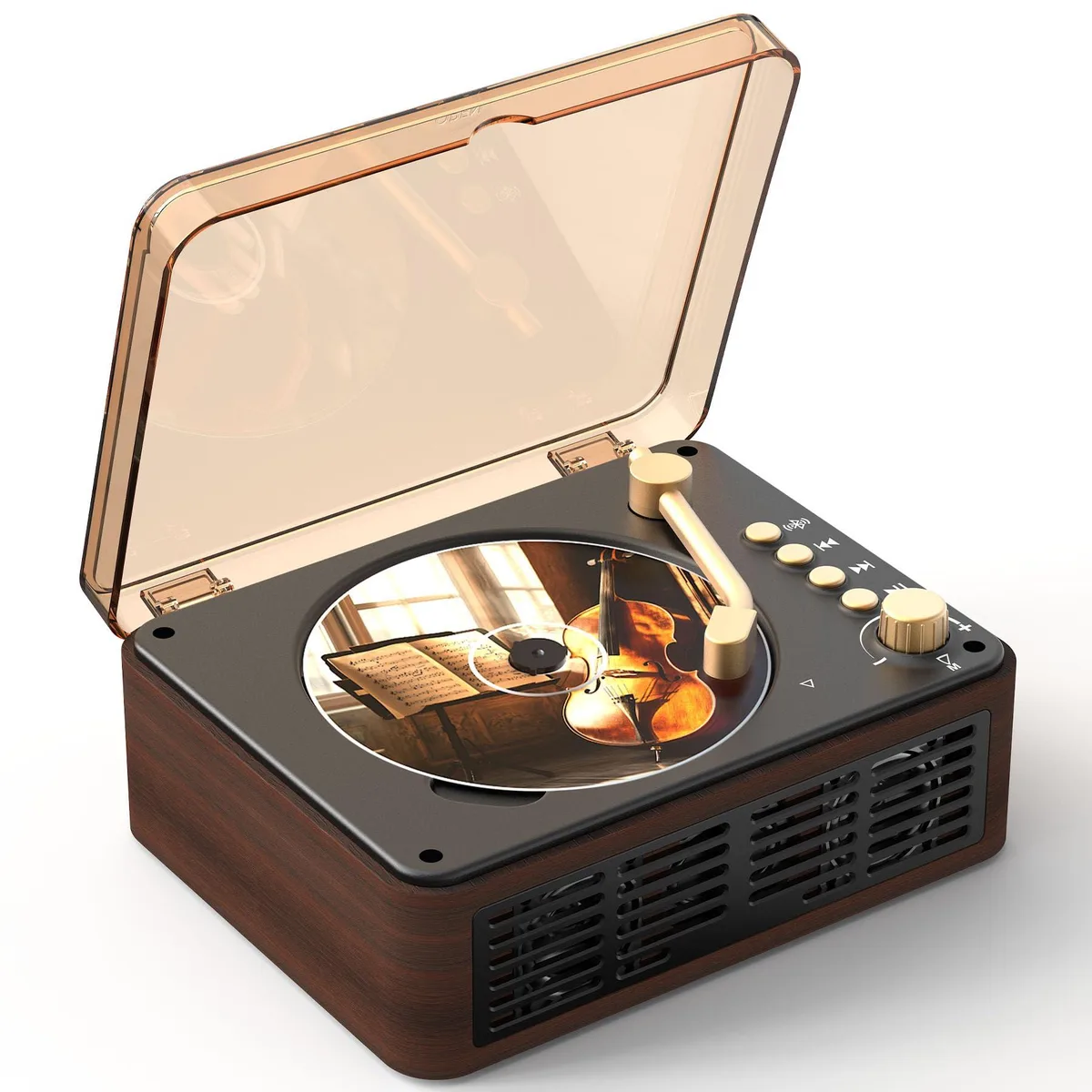 Lehwey Y-CD-146 Portable CD Player Brown — product photo