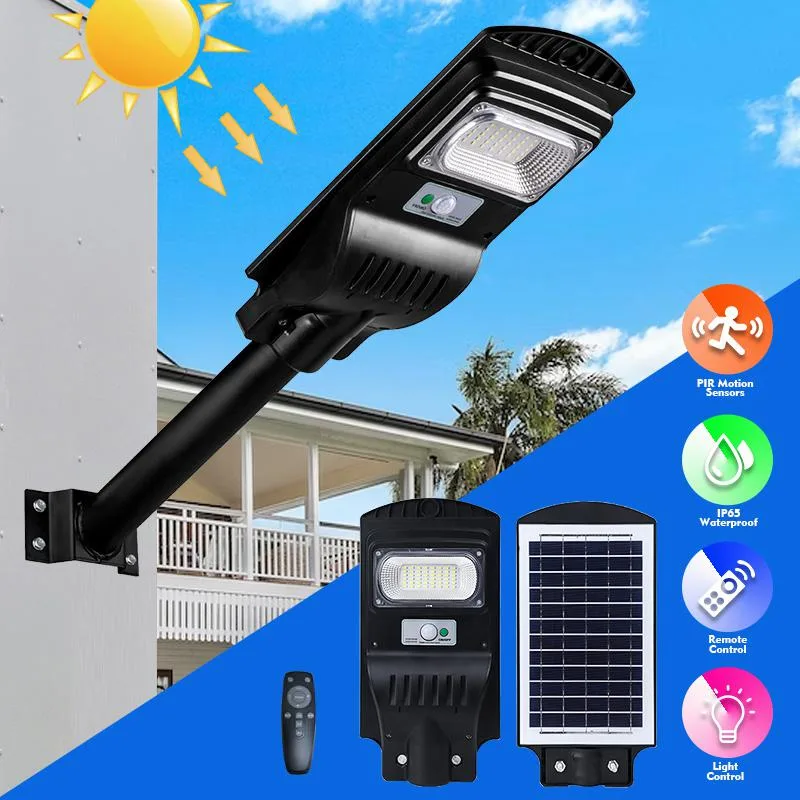 PFCTART PFCTART Solar Street Light 100W Motion Sensor Dusk-to-Dawn Cool White — product photo