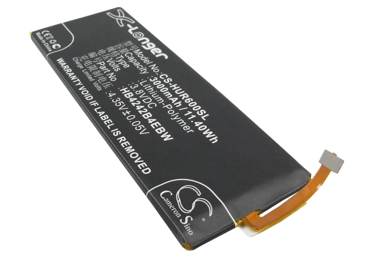 Rectangular smartphone battery with gold contacts and Cameron Sino branding