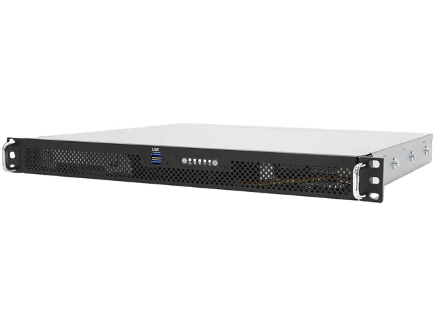 ABS ABS R1015E-4545PL rack server EPYC 4545P 32GBx2 2TBx2 350W redundant — product photo