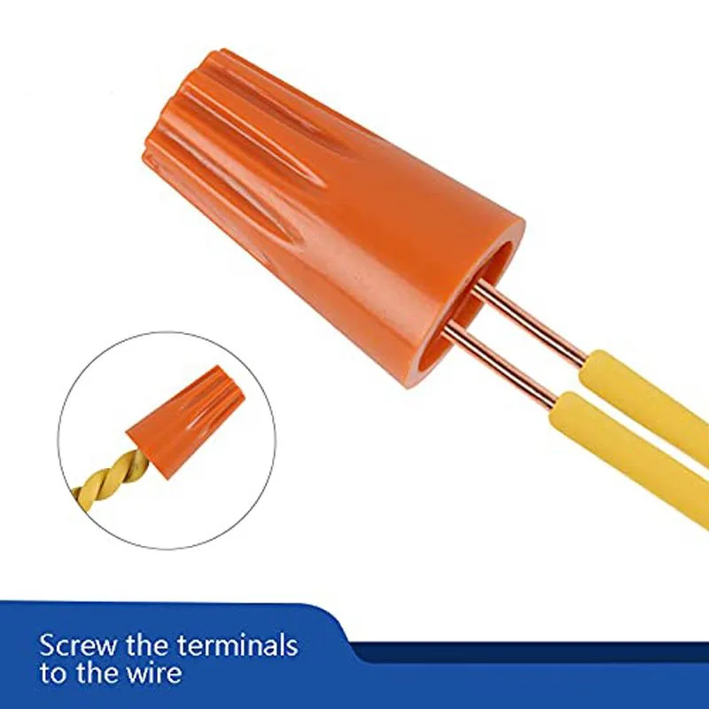 The Wires Zone The Wires Zone Wire Connectors Orange 18-16 AWG 500 pcs — product photo