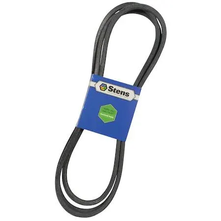 Black rubber V-belt loop, textured surface, new condition
