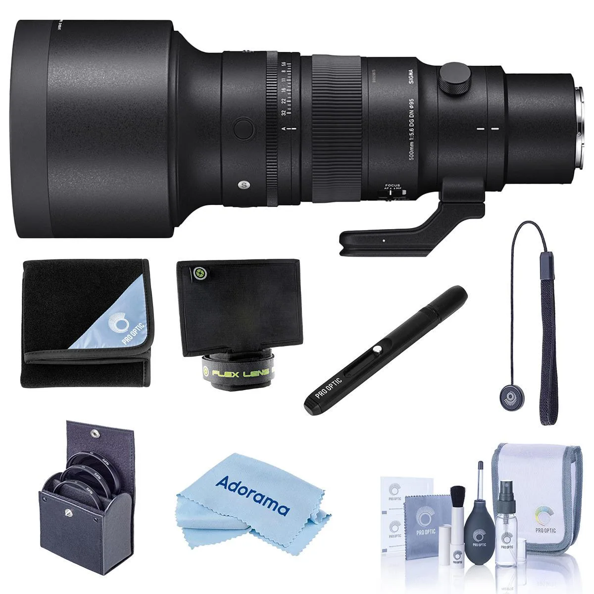 SIGMA SIGMA 500mm f/5.6 DG DN OS Sports Lens for Sony E with 95mm Filter Kit — product photo