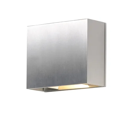 ET2 Alumilux 2-light wall sconce in satin aluminum finish