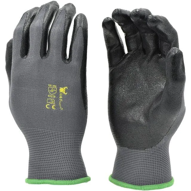 G &amp; F Products G &amp; F Products 1519 Micro Foam Nitrile Grip Gloves Large 12 Pairs — product photo
