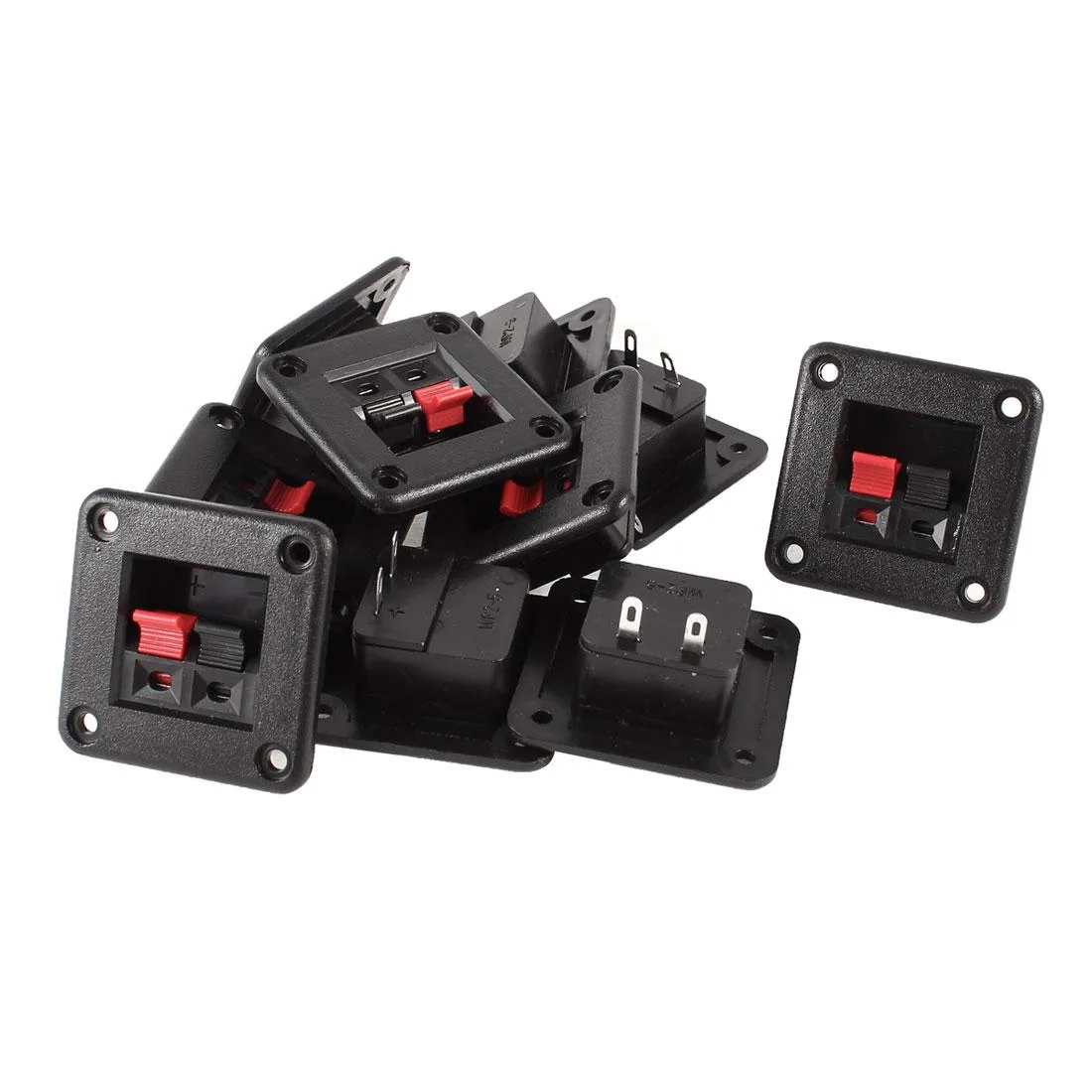 Unique-Bargains Unique-Bargains Red Black Push In Speaker Terminals 2 Pos 10pcs — product photo