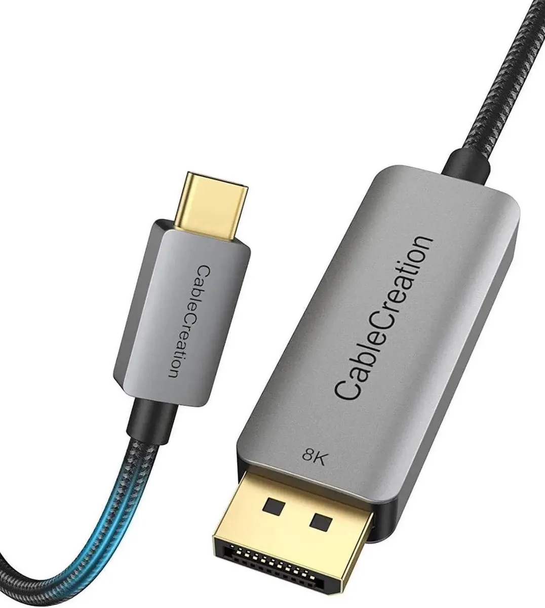 Vszerda Vszerda fx-804 USB-C to DisplayPort cable 6FT 8K@60Hz 4K@144Hz 2K@240Hz HDR 32.4Gbps Thunderbolt 3/4 — product photo