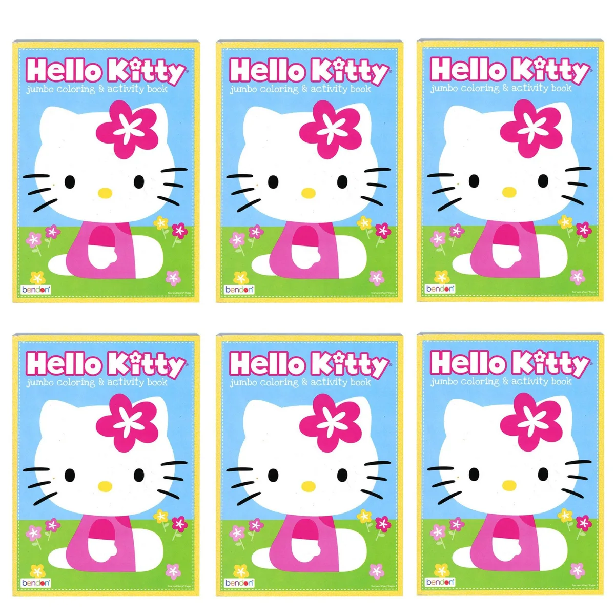 Hello Kitty Hello Kitty &amp; Friends Jumbo Coloring &amp; Activity Book Pack of 6 — product photo