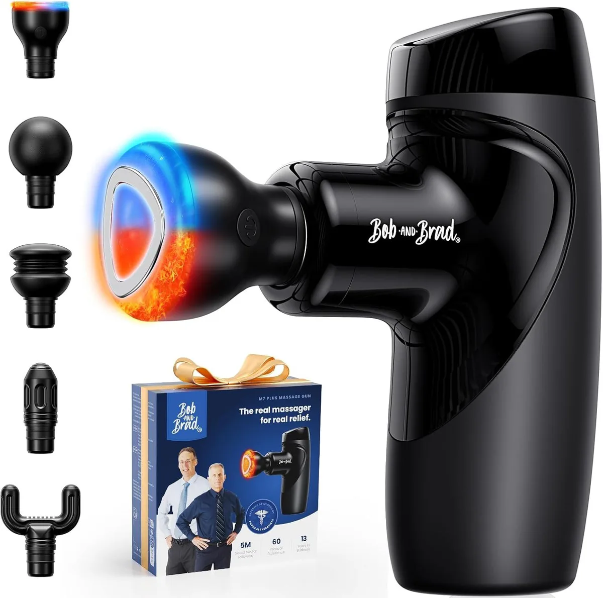 Bob and Brad Bob and Brad M7 Plus Mini Massage Gun with Heat, 0.88 lb — product photo