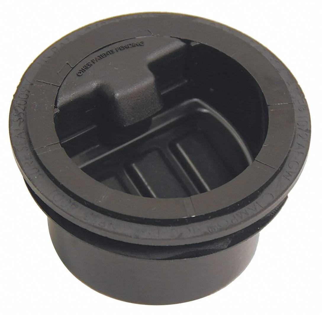 Black 2-inch trap seal round plastic rubber silicone body slip connection