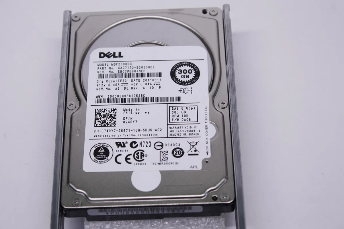 DELL DELL 740Y7 300GB 10000 RPM SATA 3.0Gb/s 2.5" laptop hard drive — product photo