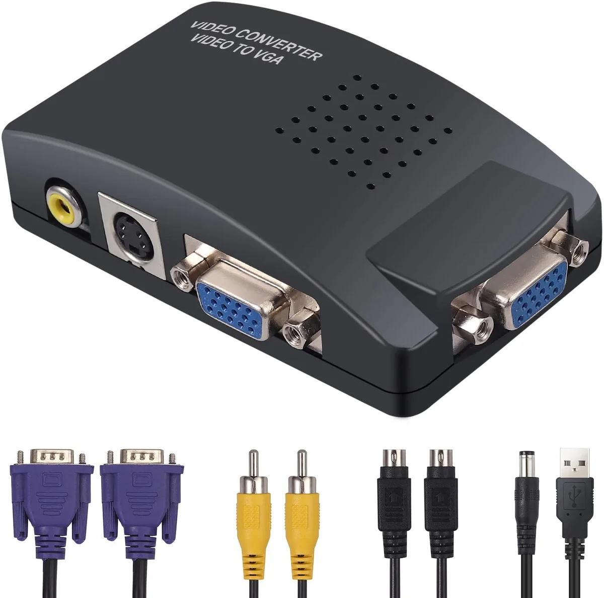 GRACETOP GRACETOP VGA S-Video RCA to VGA Converter Box — product photo