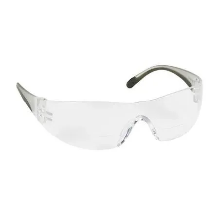 Bouton Optical Bouton Optical 250-27-0012 Bifocal Safety Reading Glasses Wraparound Clear Polycarbonate — product photo
