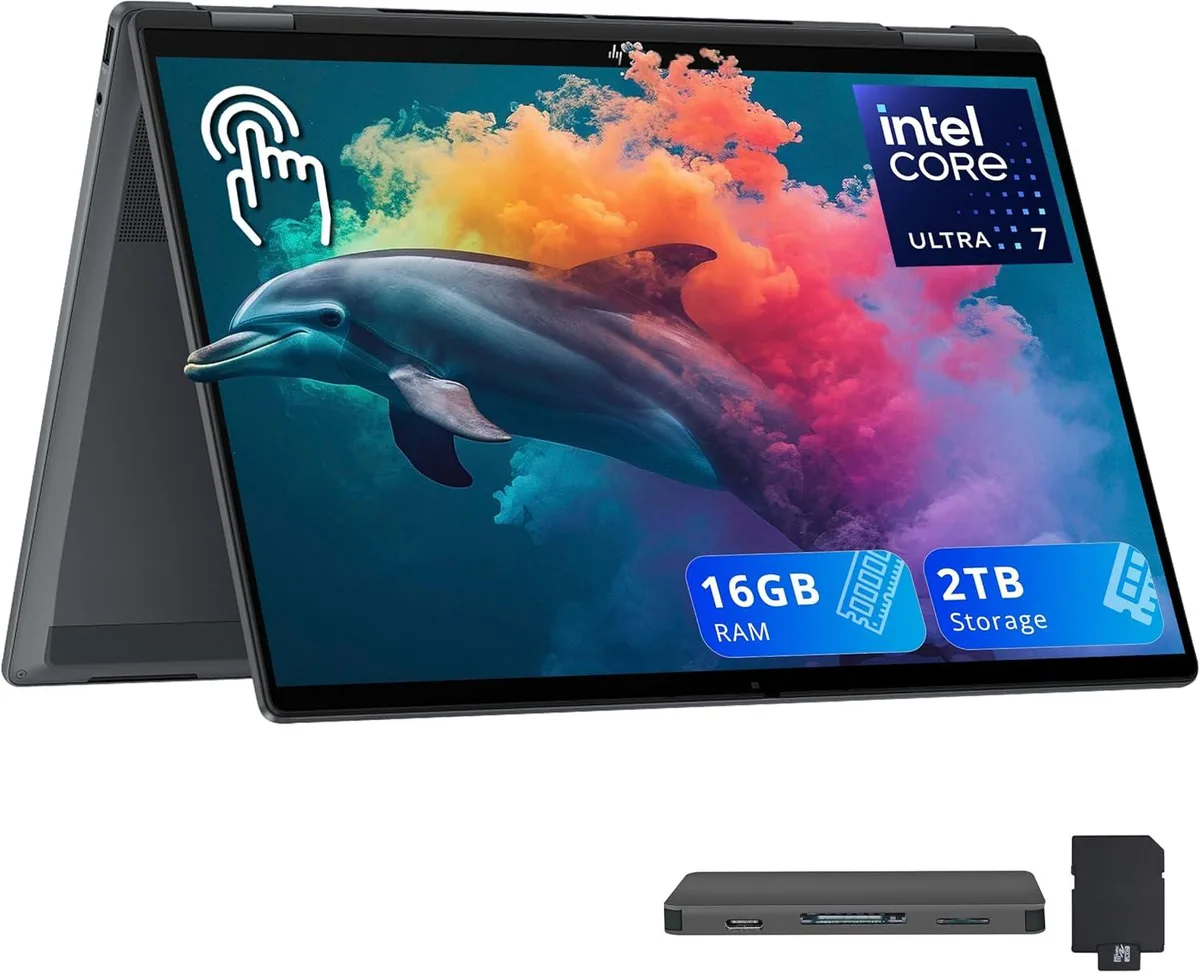 HP HP OmniBook X Flip 2-in-1 16" Intel Core Ultra 7 256V 16GB 1TB Gray — product photo