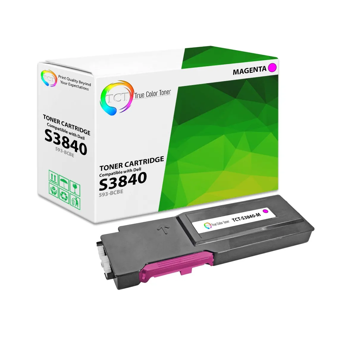 True Color Toner True Color Toner 593-BCBE Magenta High Yield Toner Cartridge 9000 Pages — product photo