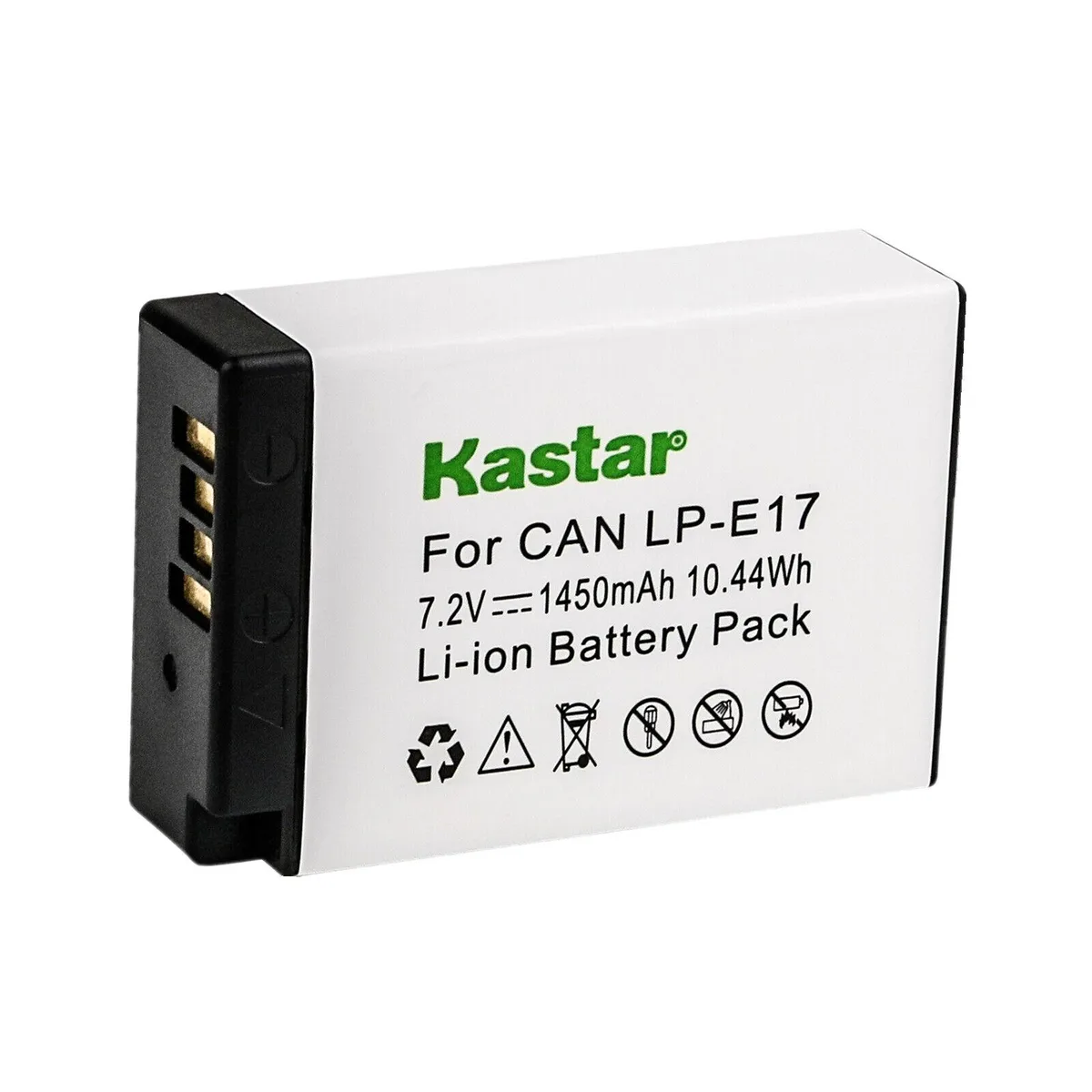 Kastar Kastar LP-E17 1-Pack 7.2V 1450mAh for Canon EOS RP R10 KISS X8i X9i Rebel SL2 camera battery — product photo