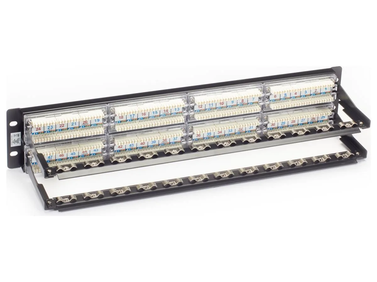 Black Box Innovations Black Box Innovations JPM612A-R8 server rack 48 port 2U unshielded CAT6 patch panel — product photo