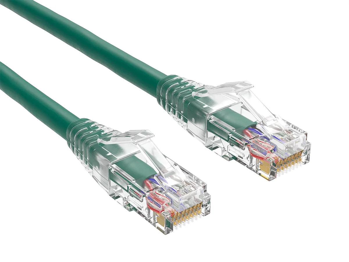 Cable Leader Cable Leader Cat6 Ethernet Cable 1ft 24AWG Green C6117 — product photo