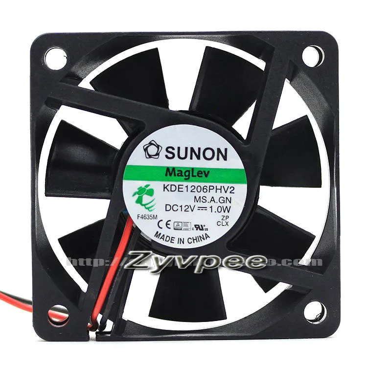 Zyvpee Zyvpee KDE1206PHV2 MS.A.GN 12V 1.0W 60x15mm 2 Pin case fan — product photo