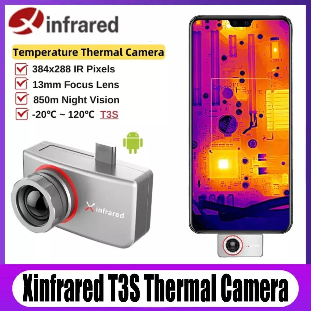 InfiRay InfiRay T3S T3PRO Thermal Imager 384x288 Android 6.0 Mobile Infrared Camera — product photo