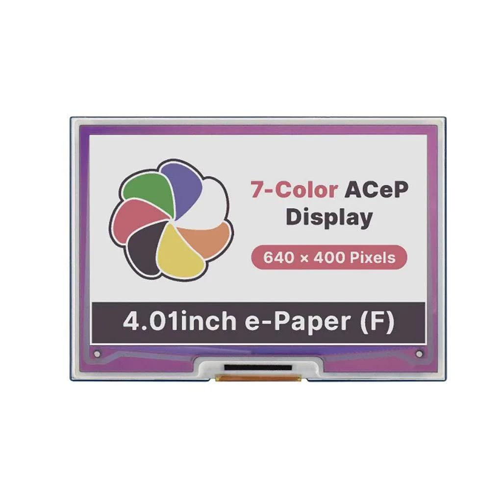 LORDWORLD LORDWORLD 4.01inch E-Paper HAT 640×400 7-Color SPI — product photo