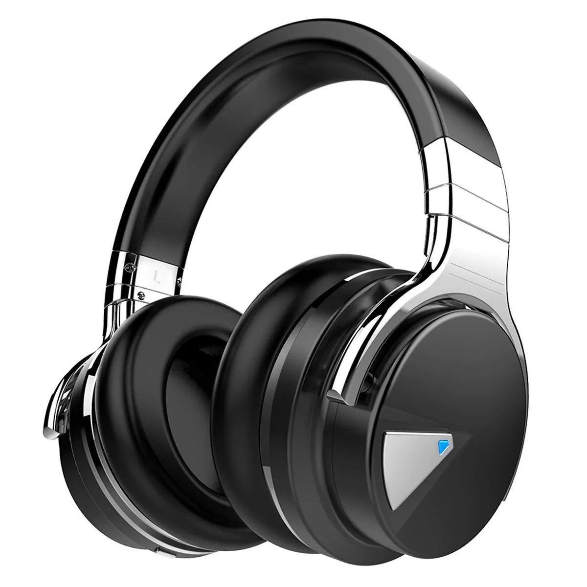 Silensys E7 KY Active Noise Cancelling Bluetooth 5.0 Over-Ear Headphones Black — product photo