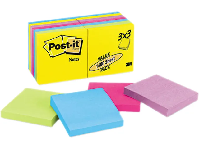 Post-it Post-it 654-14AU sticky note Jaipur 100-sheet 14-pack — product photo