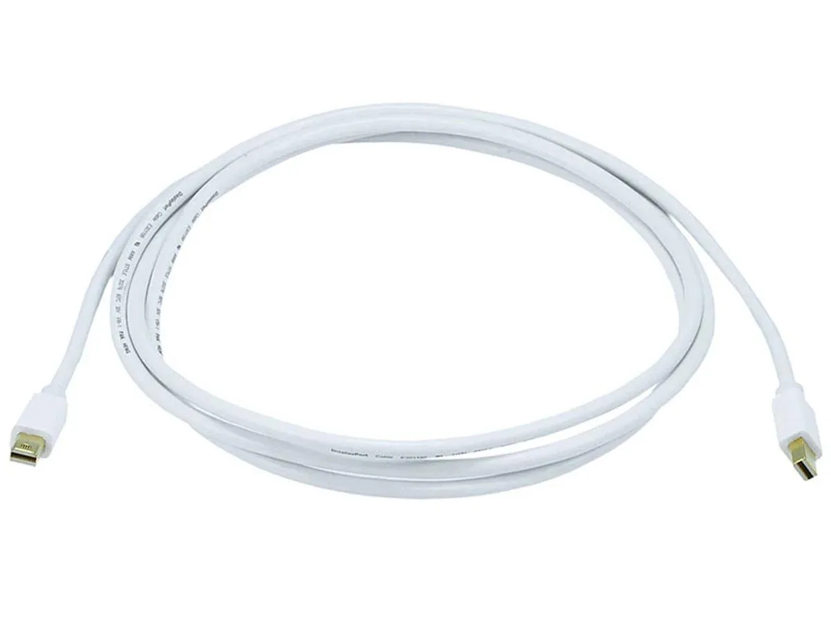 Monoprice Inc. Monoprice Inc. 105991 Mini DisplayPort Cable 6.00 ft White 32AWG — product photo