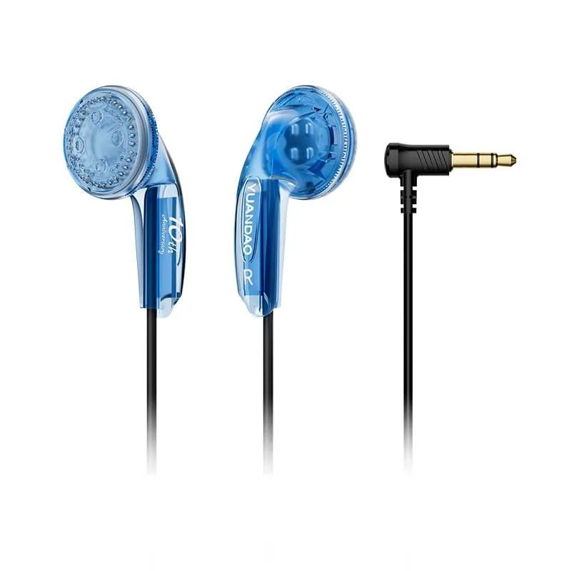LORDWORLD LORDWORLD 10th Anniv Flat Earbuds 15.4mm 3.5mm Deep Blue No Mic — product photo