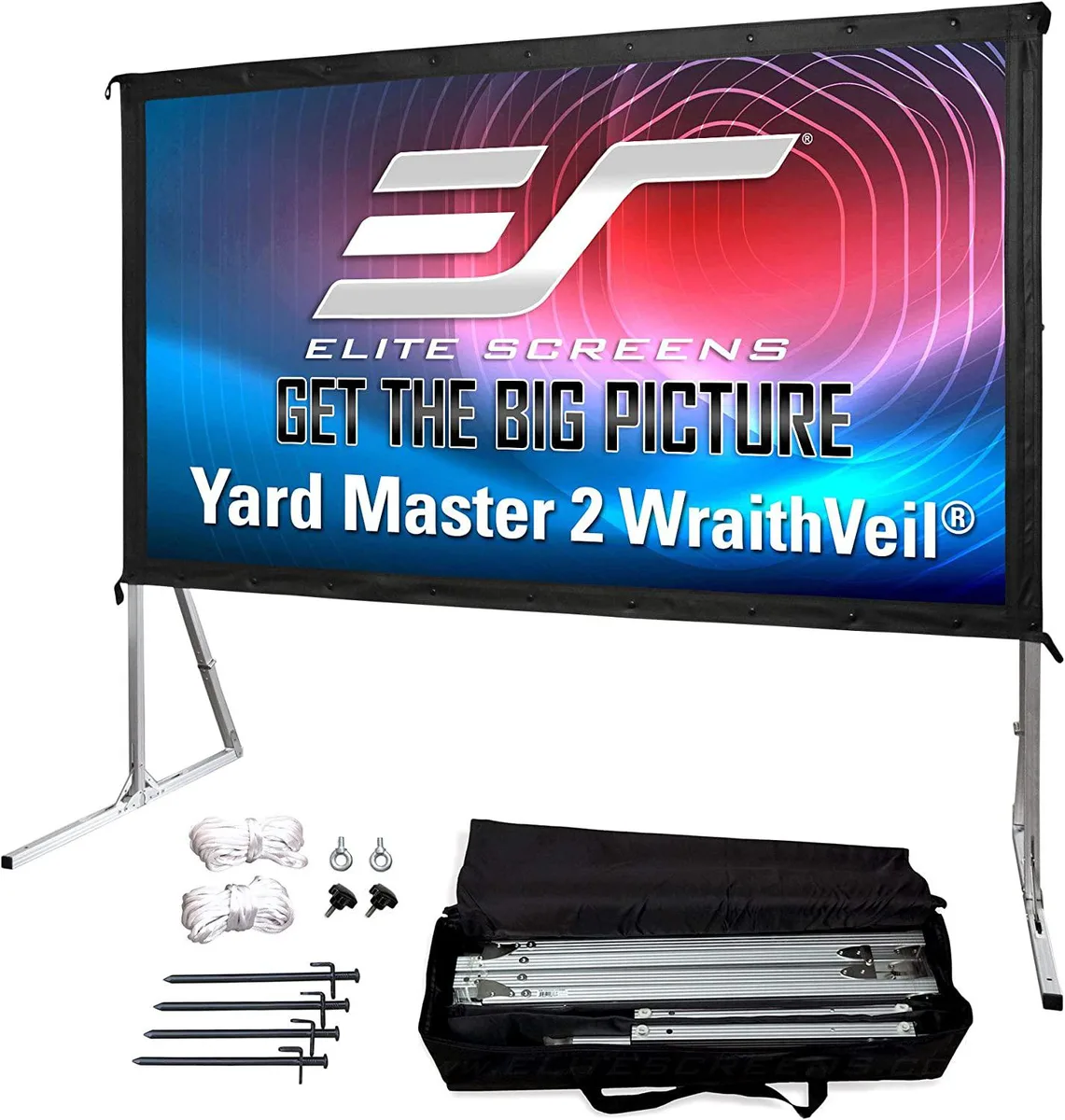 Elite Screens Inc. Elite Screens Yardmaster 2 DUAL 100" 16:9 Front Rear Wraith Veil Dual — product photo