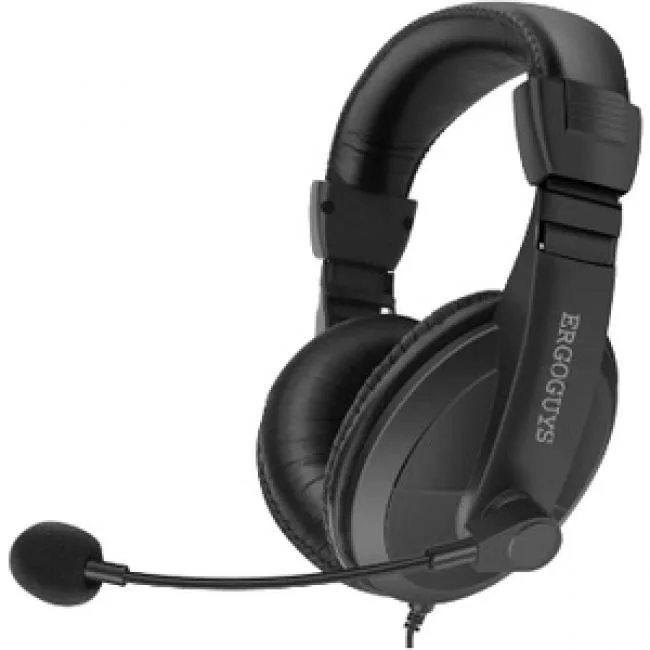 AVID Products AVID Products EG55BLK Black Lightweight Headset with Adjustable Mic — product photo
