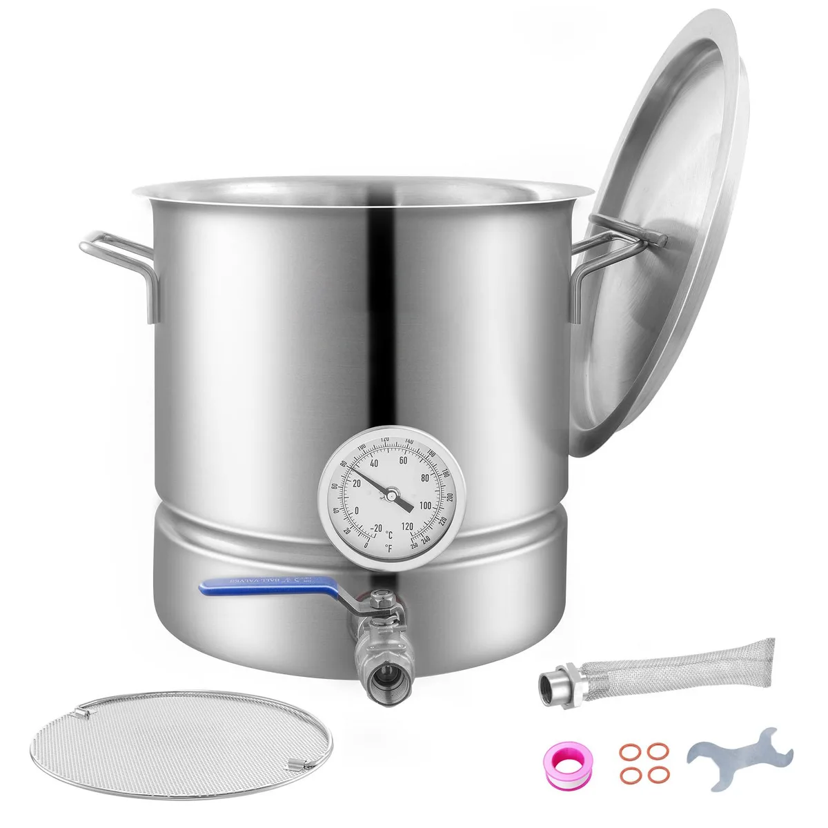 VEVOR VEVOR 5 Gallon Brewing Pot 2829 Tri-Ply Bottom — product photo